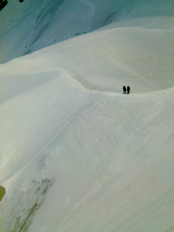 Approaching Aiguille du Midi